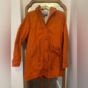 Orange Adidas Shearling-Lined Jacket